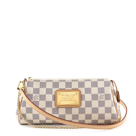 louis vuitton damier azur eva clutch|damier azur canvases.